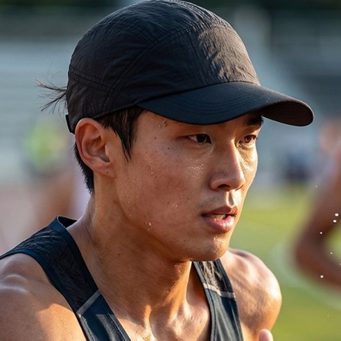 가빈 경량 스트링 러닝캡, 블랙, 1개