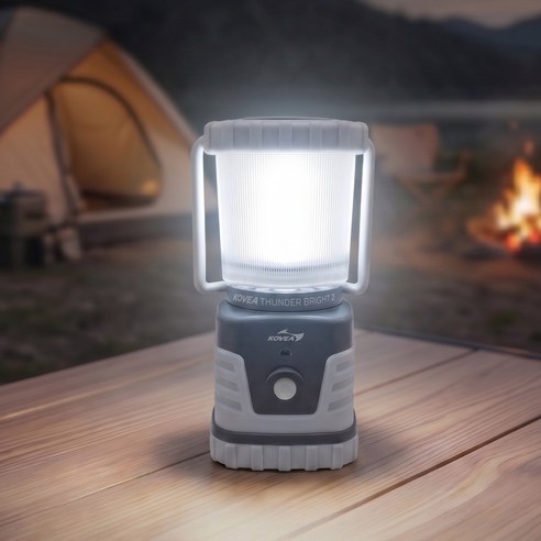 코베아 LED 캠핑 랜턴 썬더브라이트2 300루멘 생활방수 건전지교체식 무드등 휴대용 실내 조명