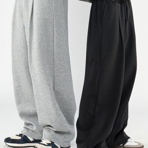 팀스핏 남성용 M~3XL 빅사이즈 원턱 와이드 밴딩 트레이닝 팬츠