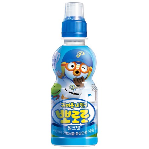 팔도 뽀로로 어린이음료 밀크맛