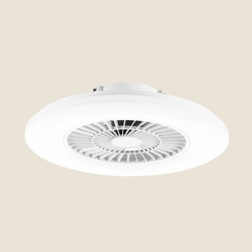 슬로우믹스 천장 실링팬 조명 선풍기 led 600mm, 유백