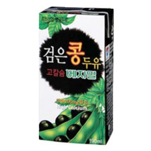 베지밀 검은콩두유(KF94마스크증정) 190ml x 48팩 64팩 72팩 80팩 96팩, 190ml, 24개