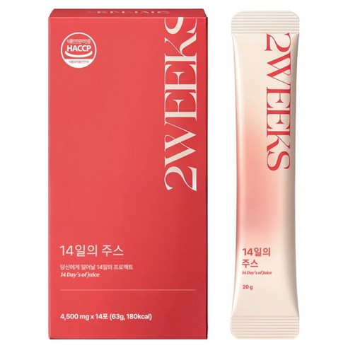 팁스헬시 14일의주스 진한 레드주스 지중해 클렌즈 레드비트 석류 크랜베리 양배추 과채밸런스, 1개, 14회분