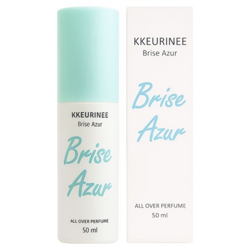 끌리니 올오버 오드퍼퓸 섬유향수 휴대용 뿌리는 드레스퍼퓸, 50ml, 브리즈아주르, 2개