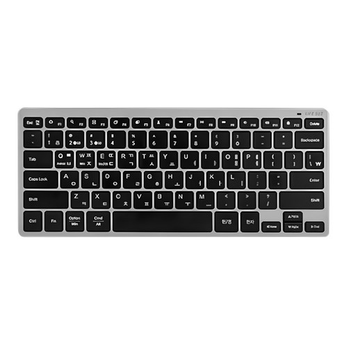 라이프썸 미니 블루투스 키보드 C타입 충전식 휴대용 3대기기 멀티 페어링 저소음