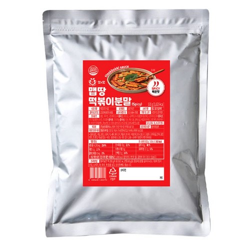 잇앤잇 맵땅 떡볶이 분말 매운맛 엽떡 엽땡식 떡볶이, 500g, 1개