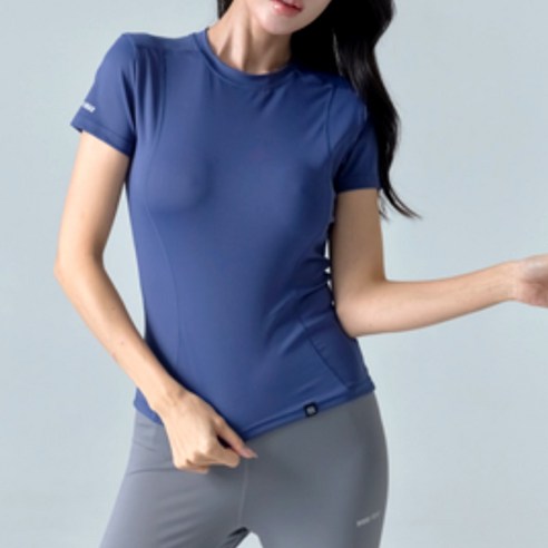 노리엘 기능성 요가복 필라테스 반팔 티셔츠