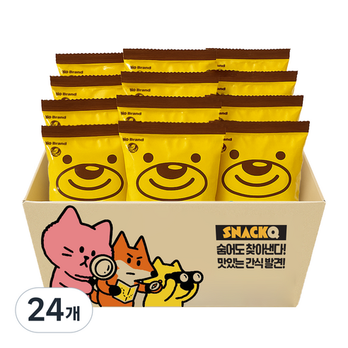 스낵큐 노브랜드 과자 세트, 24개, 초코베어