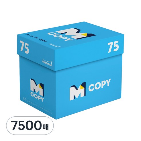 엠카피 복사용지 75g, A4, 7500개