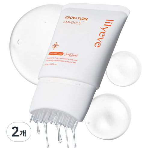 릴리이브 그로우턴 여성 탈모완화 엑소좀 앰플, 100ml, 2개
