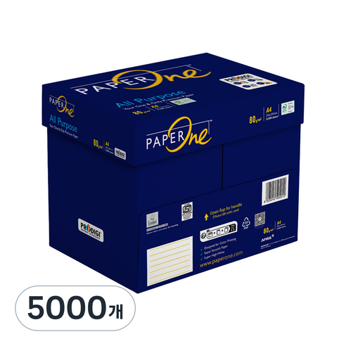 페이퍼원 올포포즈 프리미엄 복사용지 80g, A4, 5000개