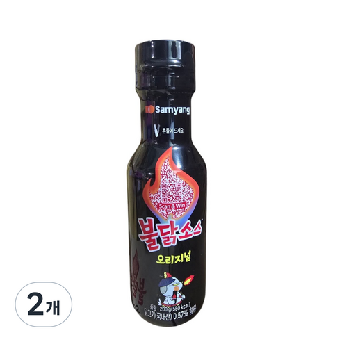 불닭 소스, 200g, 2개