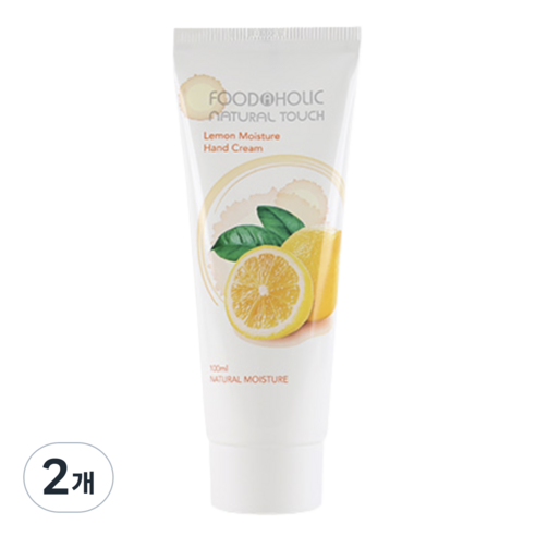 푸드어홀릭 핸드크림 레몬 데일리 보습 케어, 100ml, 2개