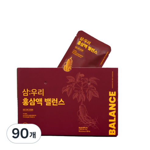 풍기인삼제조창 삼우리 밸런스 홍삼액기스, 90개, 50ml 90개, 50ml