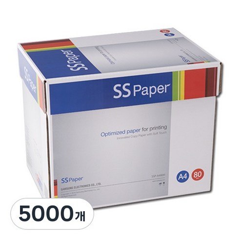삼성전자 SS 복사용지 80g, A4, 5000개