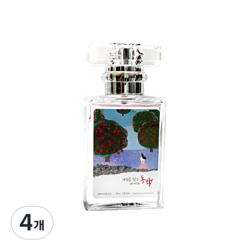 썸앤드 제주 동백 향수, 30ml, 4개