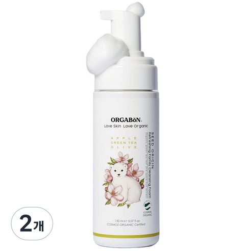 오가본 씨앗품은 말끔 패밀리/아기 클렌징폼 150ml (코스모스), 2개