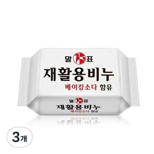 말표천광 재활용비누 대용량, 400g, 3개