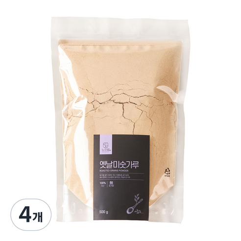 느으림 건강하게 두 번 볶은 국산 옛날미숫가루, 4개, 500g