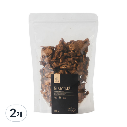 느으림 건강하게 두 번 볶은 국산 돼지감자차, 2개, 300g