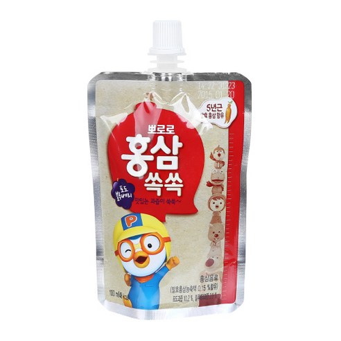 팔도 뽀로로 홍삼 쏙쏙, 1개, 100ml