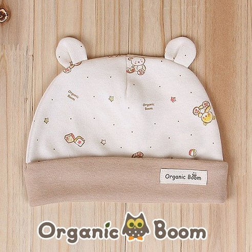 오가닉붐 신생아용 곰곰이 곰돌이모 사계절