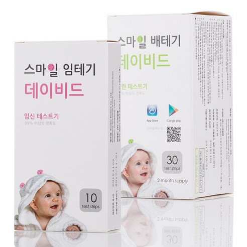 스마일랩 스마일 데이비드 배란테스트기 30p + 스마일 임신테스트기 S 10p, 1세트