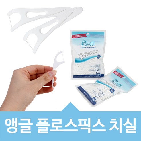 위시 클린픽 일회용치실 앵글플로스픽스 50개, 50개입, 1개