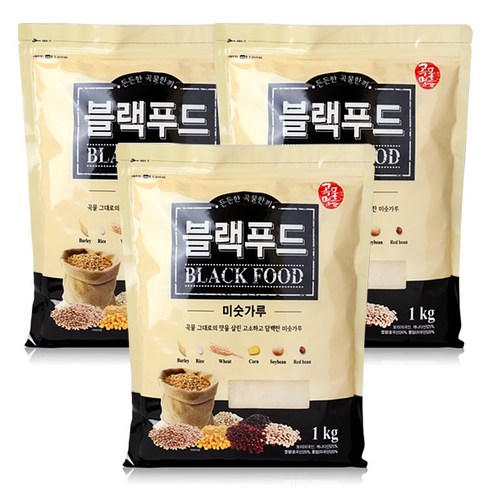 곡물명가 블랙푸드 미숫가루 1kg, 3개 솔직 후기 | 실사용자 리뷰 분석 썸네일