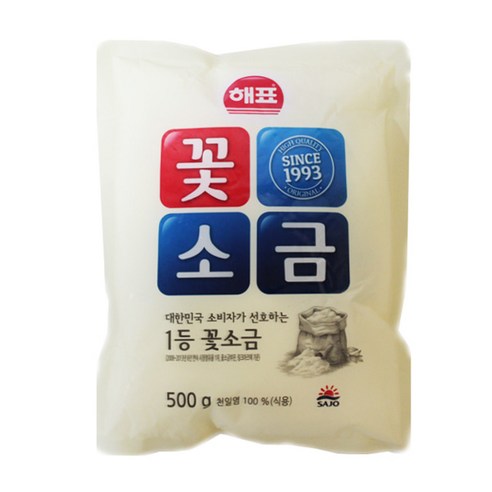 해표 꽃소금 500g, 1개