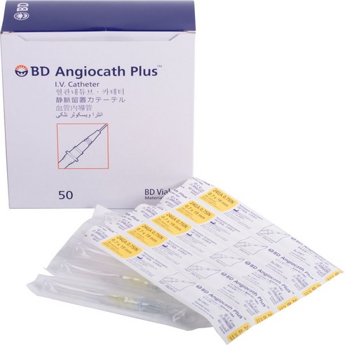 벡톤디킨슨(BD) 정맥카테타(Angiocath Plus) 24G 0.75inch 판매단위, 1개