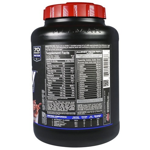 Allmax 올 웨이 클래식 퓨어 웨이 프로틴 블렌드 2.27kg, 1개 운동러 솔직 후기 | 실사용 리뷰 - 상품 이미지 2