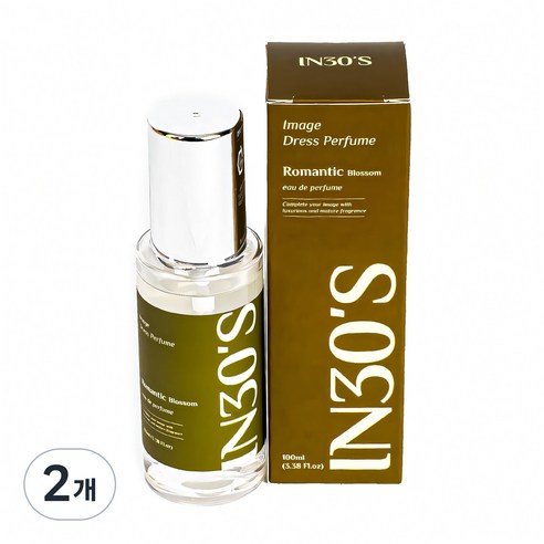 인써티 오드퍼퓸 섬유 향수 드레스퍼퓸, 2개, 100ml, 11.로맨틱블라썸