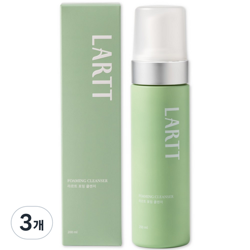 라르트 약알칼리성 지성 여드름 썬크림 클렌징폼, 3개, 200ml