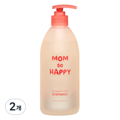 맘쏘해피 비커즈 잇츠 퓨어 임산부 바디워시, 500ml, 2개