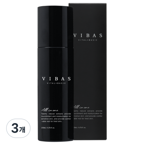 비바스 맨즈 올인원 로션, 150ml, 3개