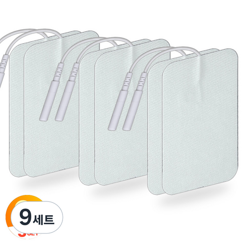 [TENSWAY] 저주파패드 핀타입 호환용 전극 리필, 9세트, 핀형6090(2장)
