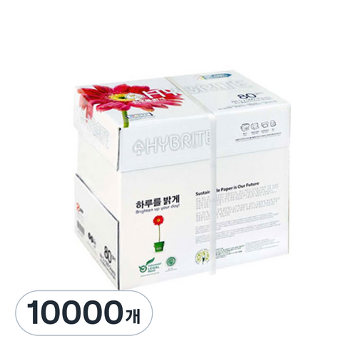 하이브라이트 80gsm, A4, 10000개