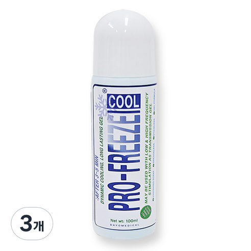 프로프리즈 롤링겔 스포츠겔 마사지겔 롤온 비멸균의료용겔 100ml, 3개, 쿨