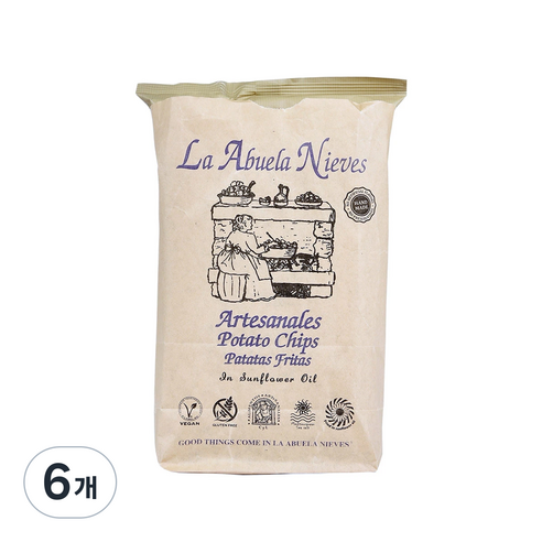 라아부엘라니에베스 포테이토칩, 150g, 6개