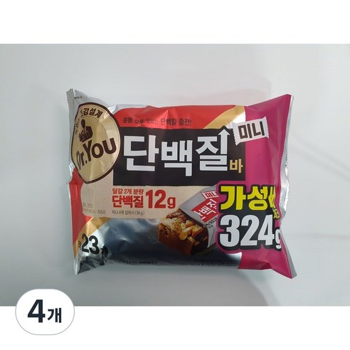 닥터유 단백질바 미니, 324g, 4개