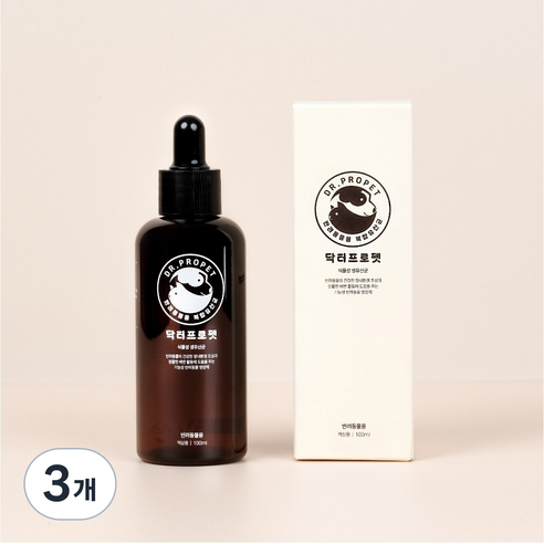 주)그리노티 닥터프로펫 생유산균(액상형) 개/고양이냄새제거 눈물샘개선 면역력강화 미모관리 장기능개선 소화기능, 3개, 눈물개선/눈건강+장건강, 100회분