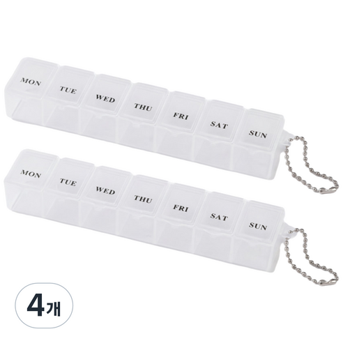 심플 7일약통 화이트, 4개