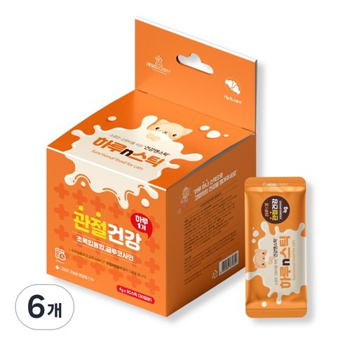 하루n스틱 고양이 영양제, 30회분, 장건강/유산균, 6개