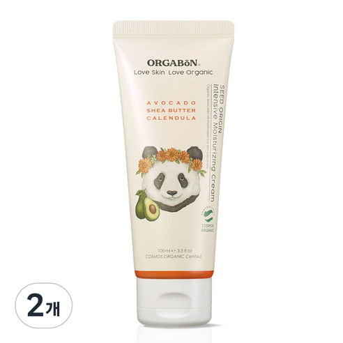 오가본 씨앗품은 유기농 유아용 보습크림, 100ml, 2개