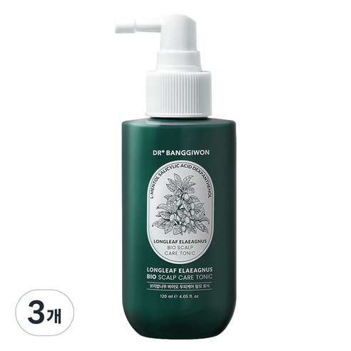 닥터방기원 보리밥나무 바이오 두피케어 탈모 토닉 우디그린향, 3개, 120ml