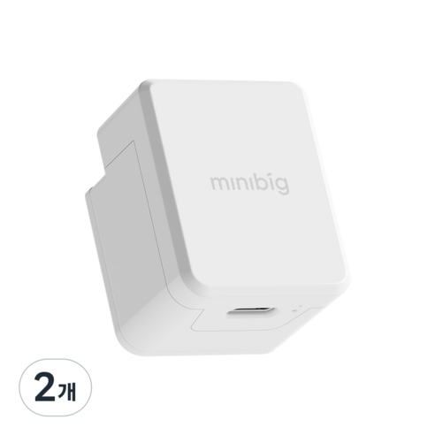 미니빅 푸시미니+ IoT 스마트홈 원격 스위치, 2개, 화이트