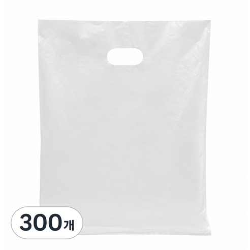 바이닐라 손잡이 비닐쇼핑백 HD 45X55cm, 300개, 반투명