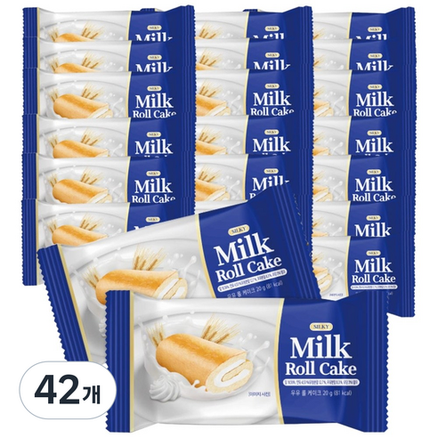 촉촉한 밀크 롤케이크, 42개, 20g