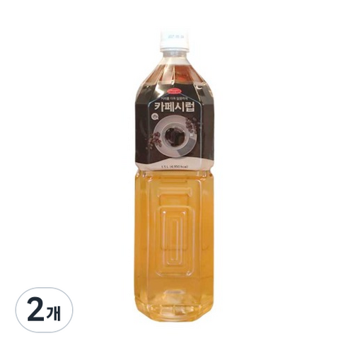 푸드웰 카페시럽, 2개, 1.5L